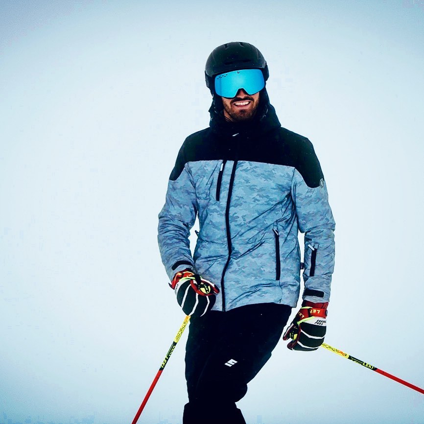 Agostino Mazzocchi sulla neve, la sua più grande passione 