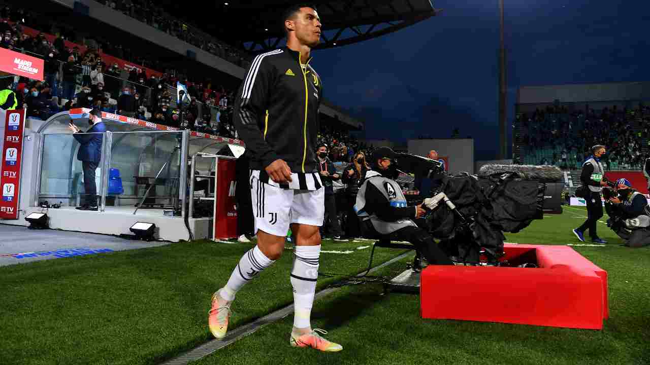 Cristiano Ronaldo escluso in Bologna Juve