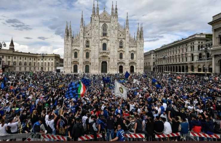 Inter assembramenti alla festa scudetto