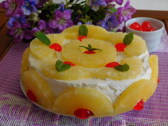 torta all'ananas