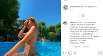 I social contro Jasmine Carrisi: “Ma solo foto in costume?”