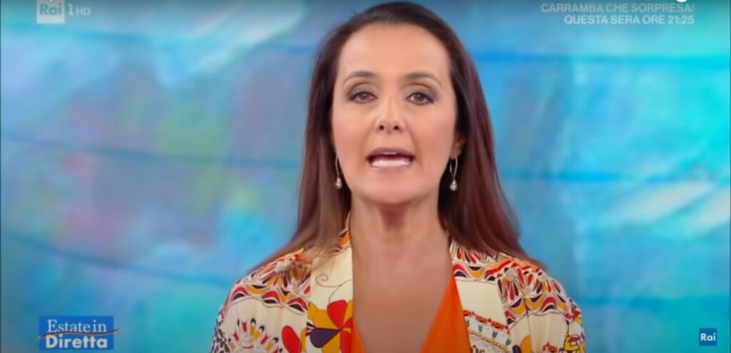 Screenshot Roberta Capua Estate in diretta