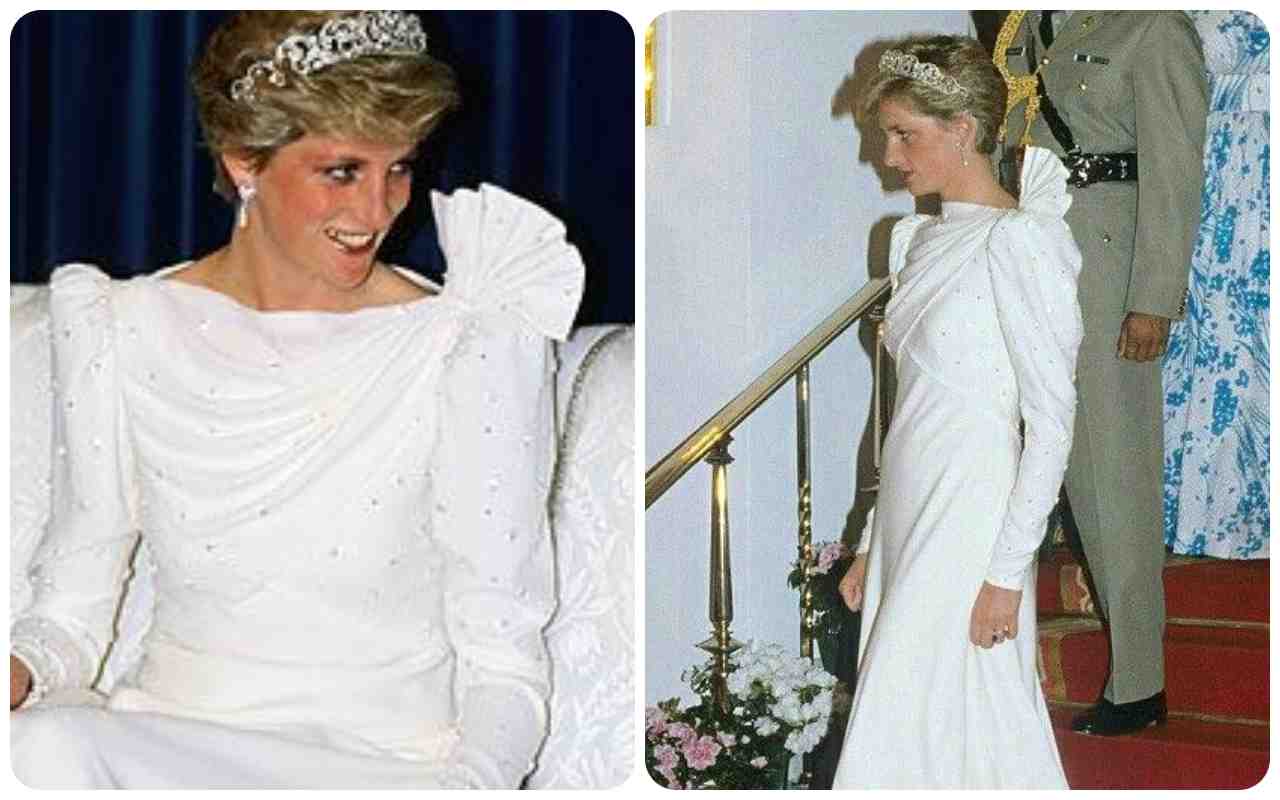 Lady Diana abito bianco ciaostyle.it