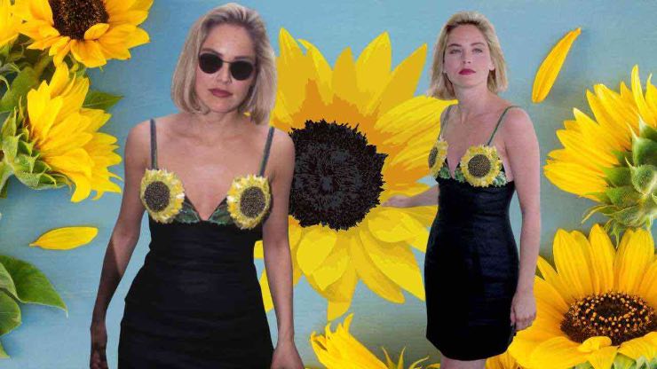 Sharon Stone girasoli