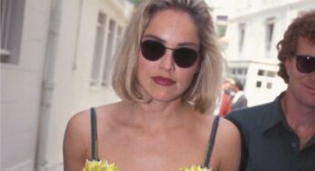 Il leggendario abito a girasoli, quello con cui Sharon Stone fece scandalo a Cannes