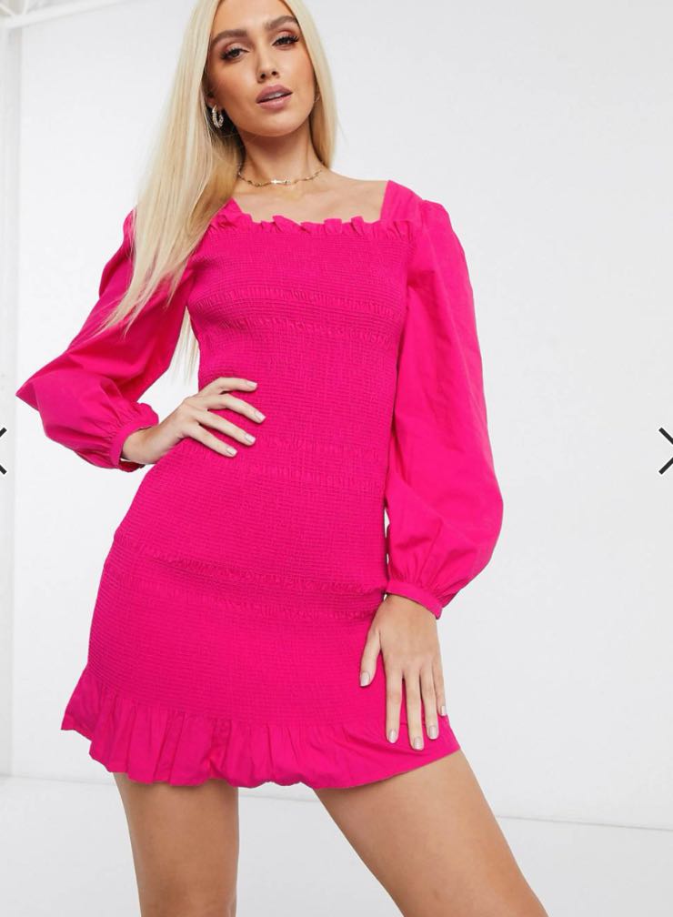 mini dress fucsia