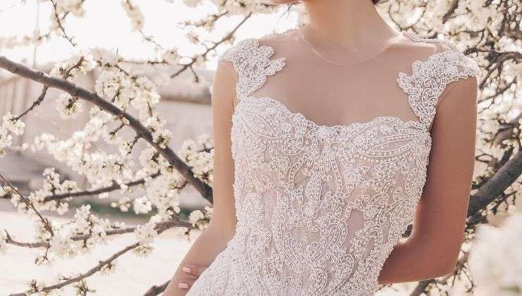 ABITO DA SPOSA PIZZO prendi il matrimonio sul serio