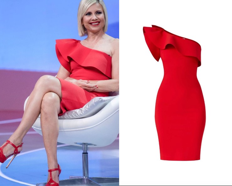 vestito rosso di Antonella Elia