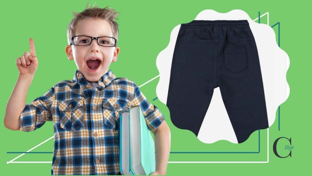 Pantaloni blu bambino scuola
