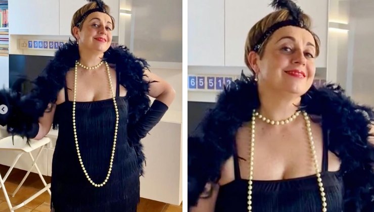 Benedetta Rossi con outfit nero