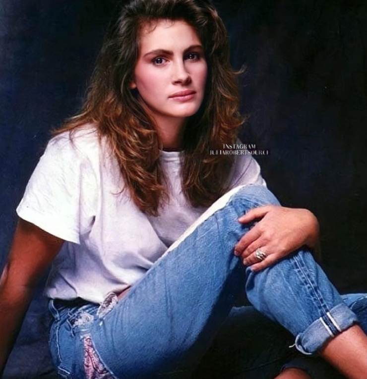 Julia Roberts jeans e t-shirt