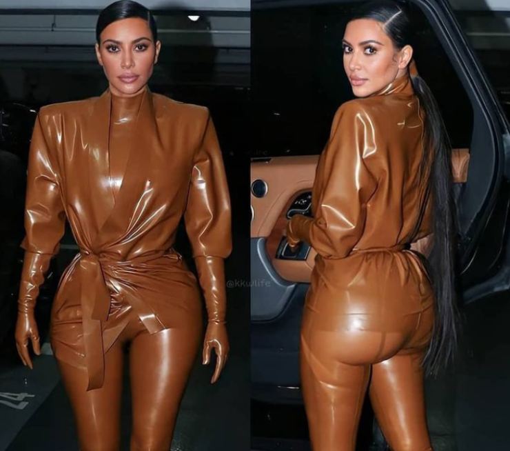 Kim Kardashian in latex