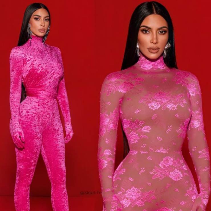 Kim Kardashian con outfit Balenciaga