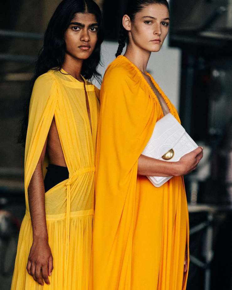 Proenza Schouler abiti arancione primavera 22 colori arancio 