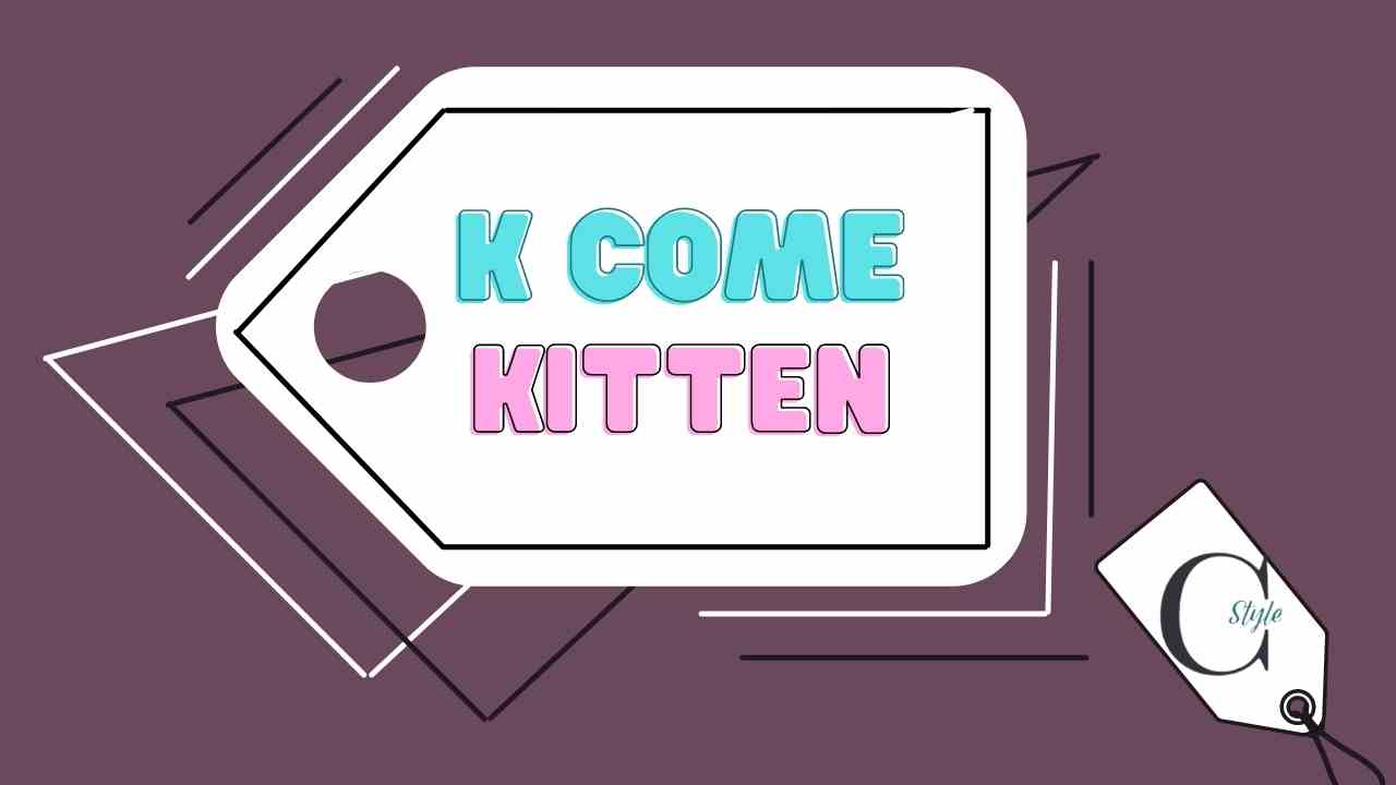 Kitten vocabolario moda