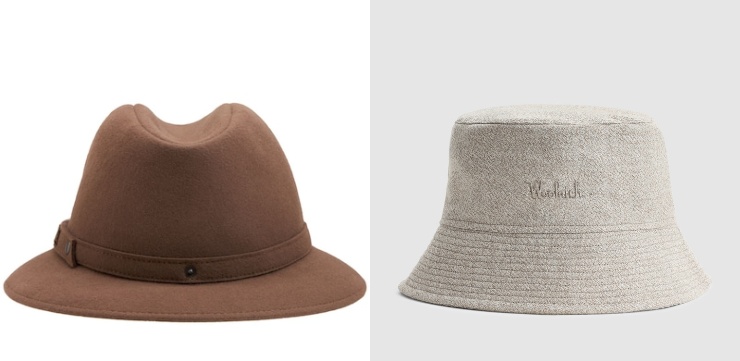 cappello feltro e pescatora Luisa Via Roma e Woolrich