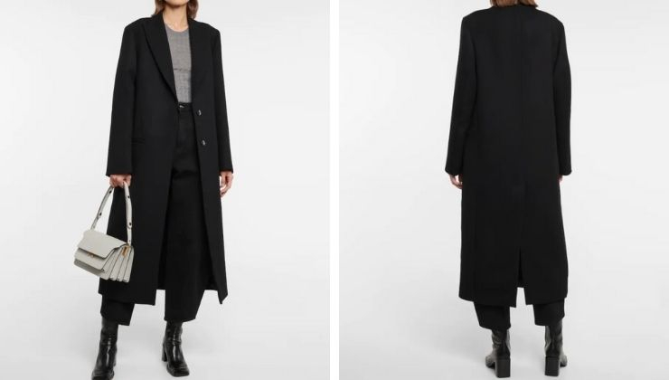 cappotto nero TOTEME