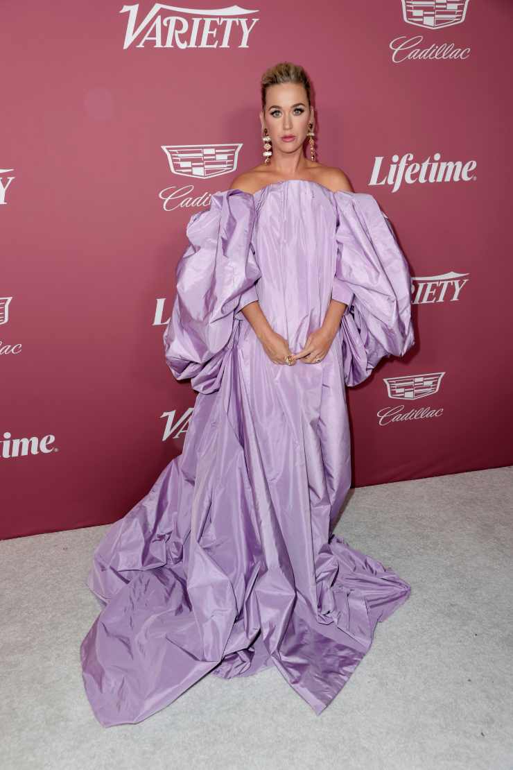 katy perry in abito lungo haute couture