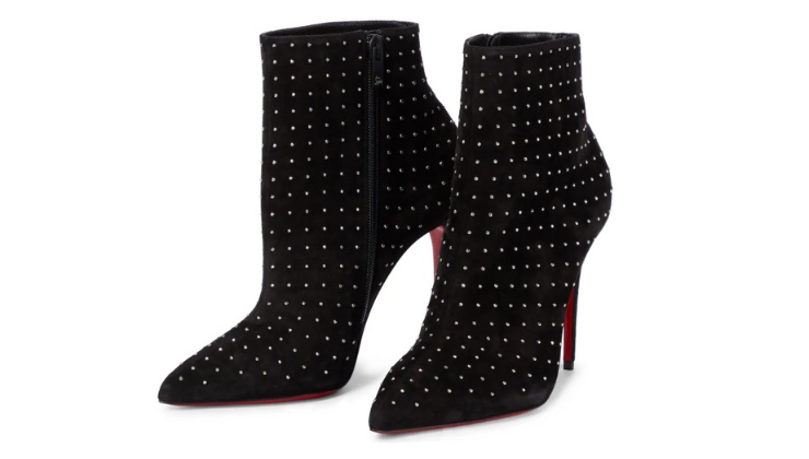 scarpe nere Louboutin con suola rossa
