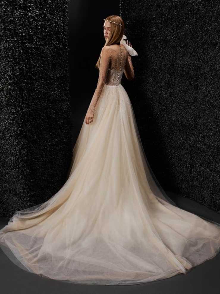 abito strascico sposa vera wang