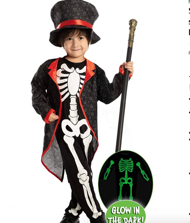 vestito Halloween bambino