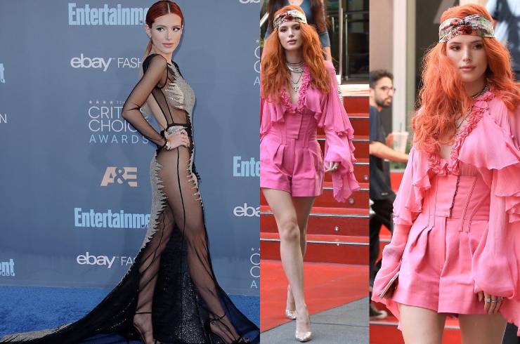 Bella thorne abito trasparente e rosa tra i più belli
