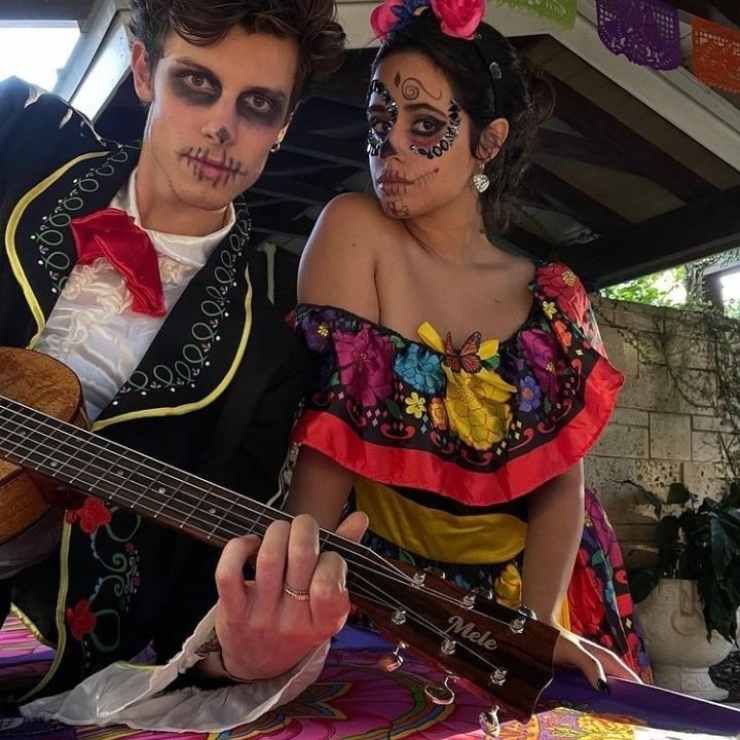 Camila Cabello e Shawn Mendes día de muertos 