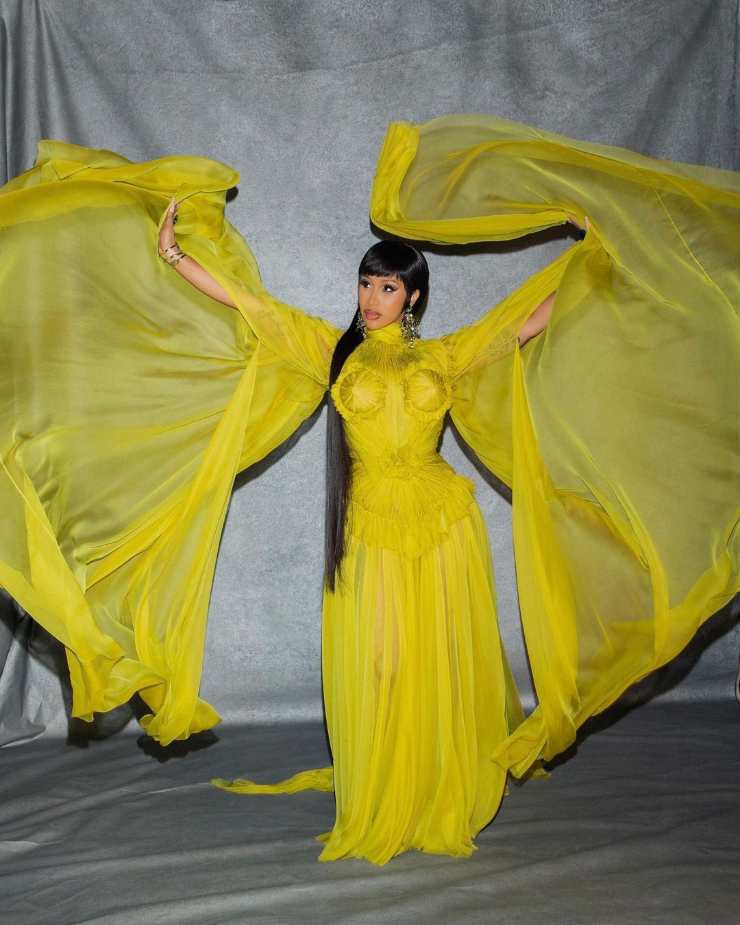 Cardi B in Gaultier