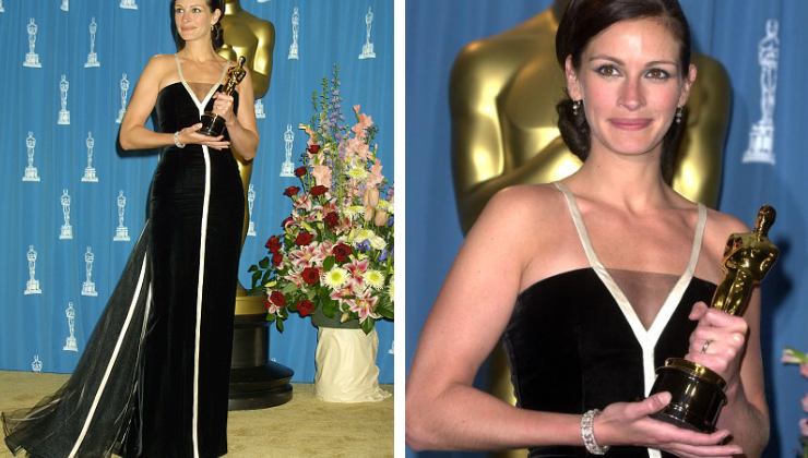 Julia Roberts agli Oscar 2001