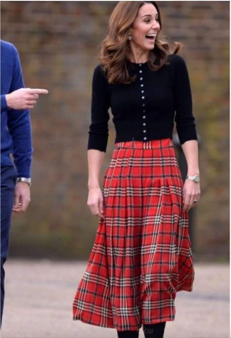 KATE MIDDLETON tartan