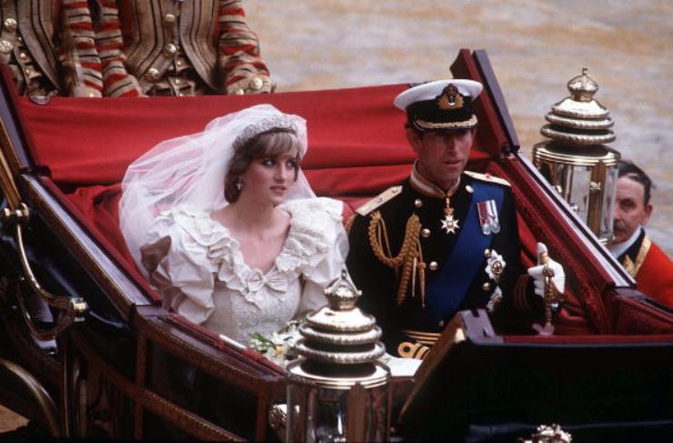 Lady Diana e il Principe Carlo il 29 luglio 1981