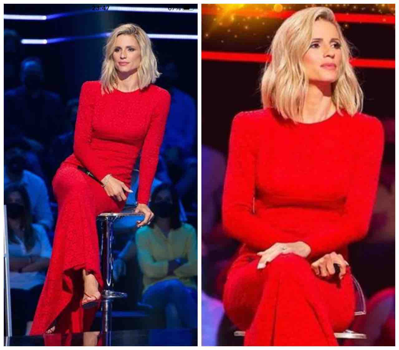 Michelle hunziker abito rosso all toghter now