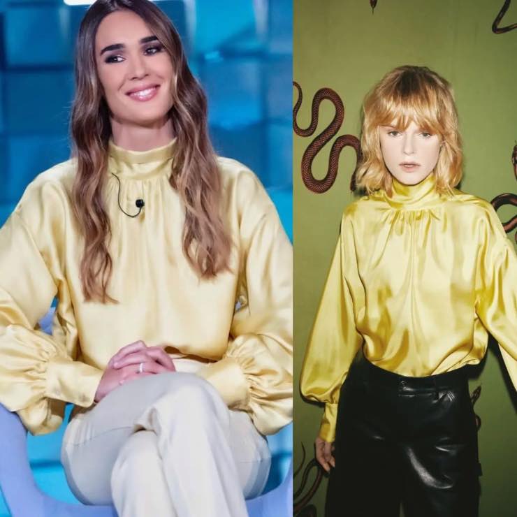 Silvia Toffanin camicia gialla