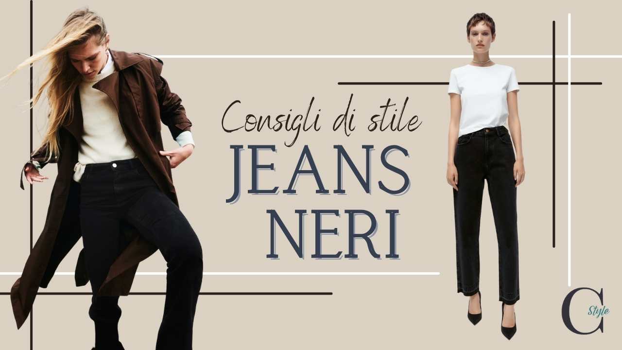 jeans neri abbinamenti consigliati