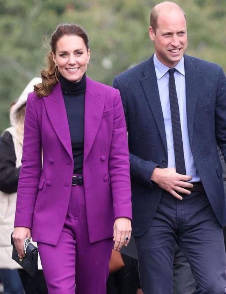 William e Kate in porpora