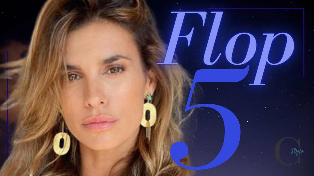 Elisabetta Canalis look flop