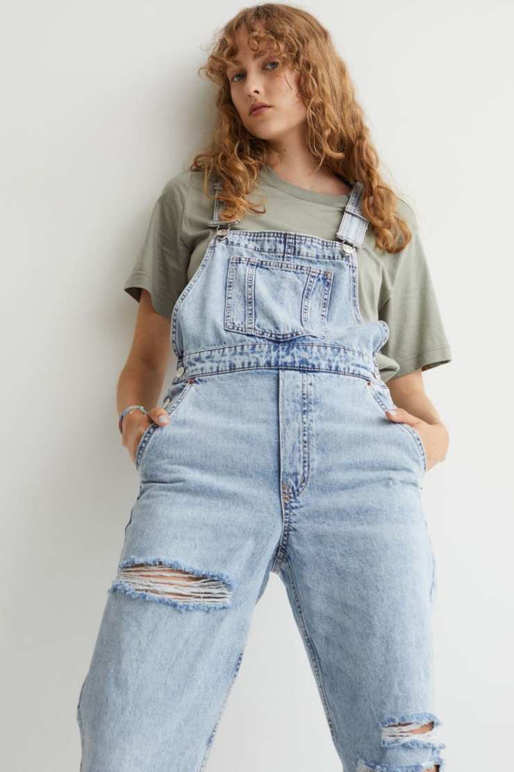 modello in denim h&m