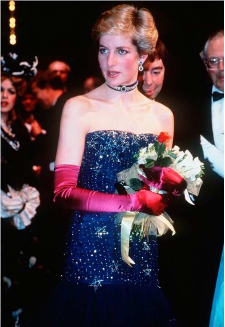 Abito Tulle blu lady diana