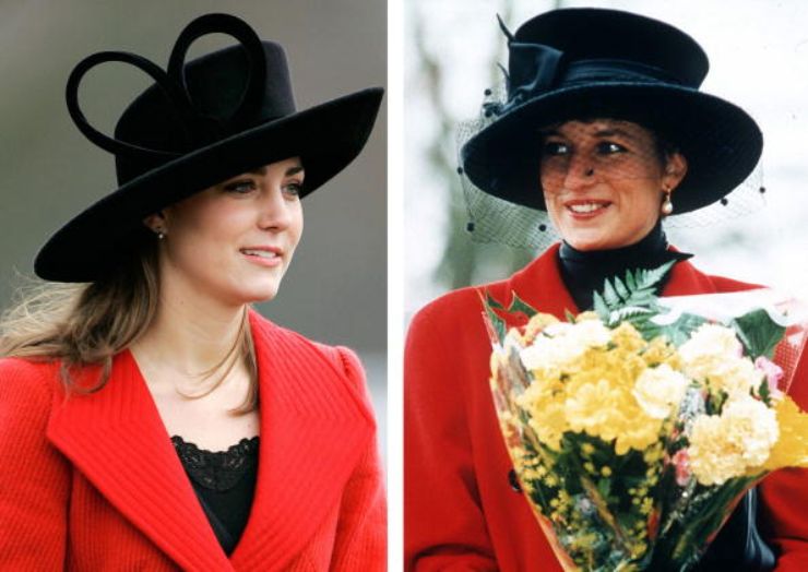 Kate e Diana in rosso 