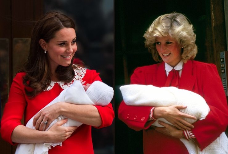 Kate e Diana in rosso