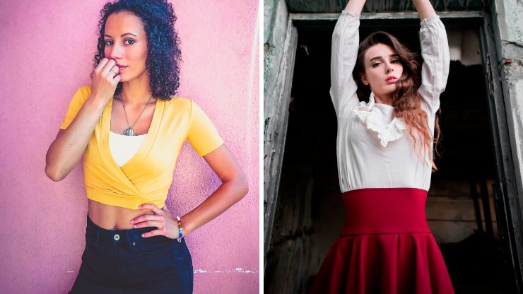 Ragazze con abiti colorati