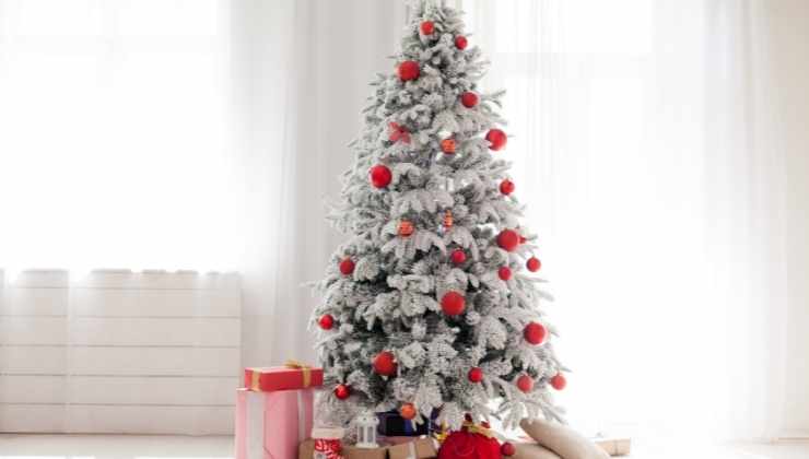 albero di natale rosso