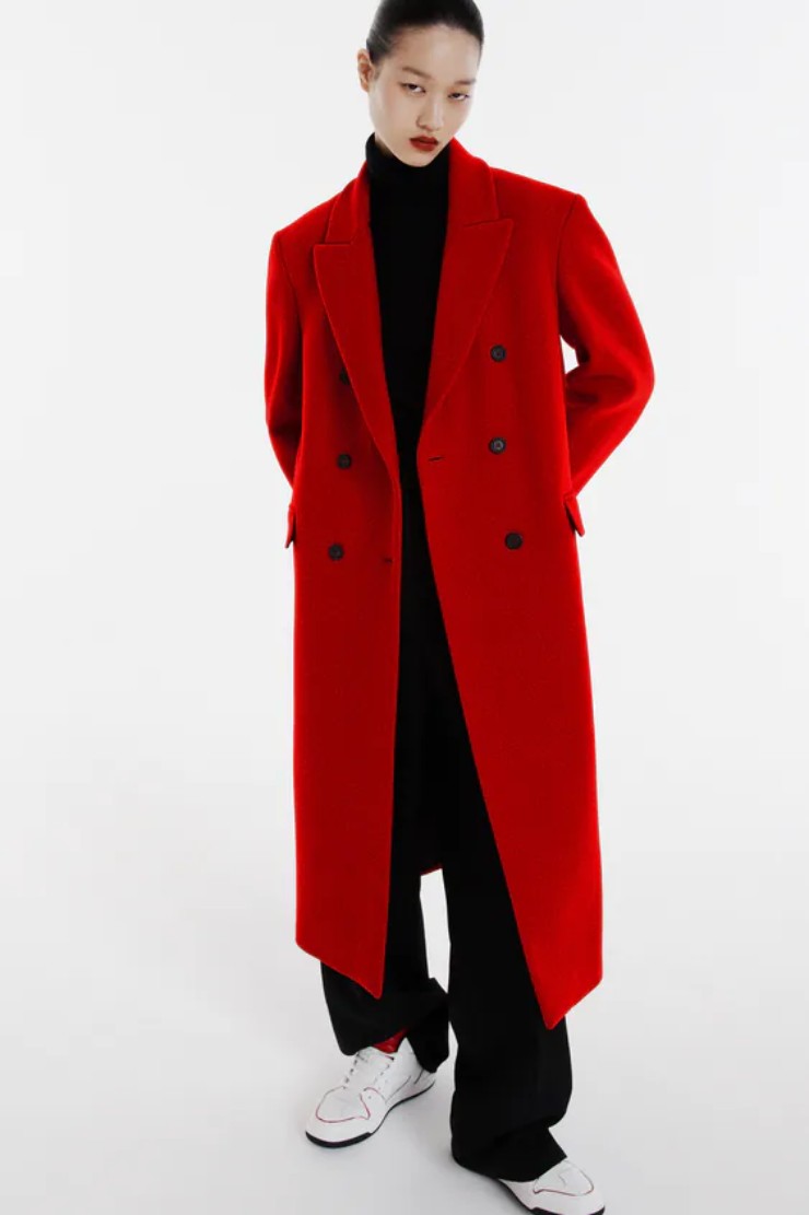 blazer zara rosso