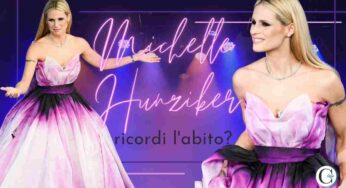 Michelle Hunziker “in fiore”: ricordi il maestoso abito di Sanremo 2018?