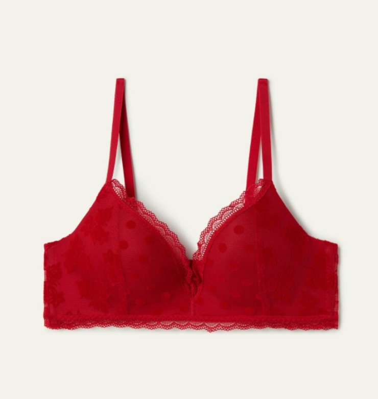 reggiseno rosso ferretto tezenis