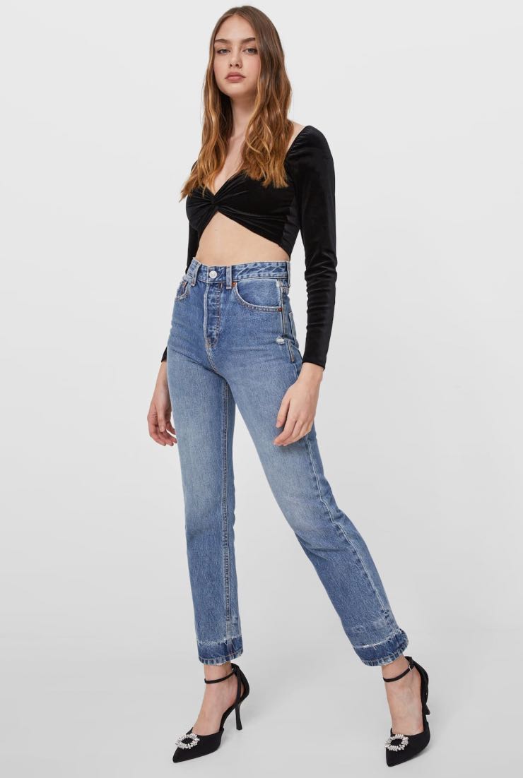 straight jeans