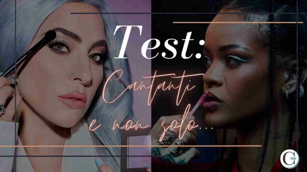 test cantanti icone di stile