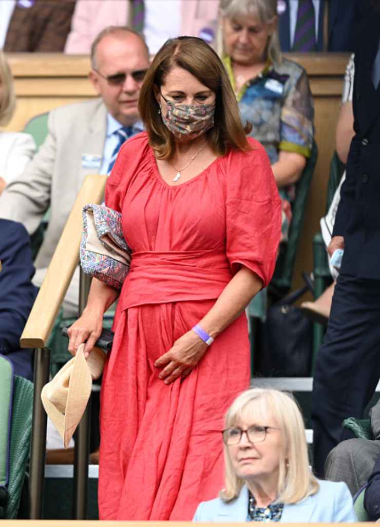 Carole Middleton in rosso 
