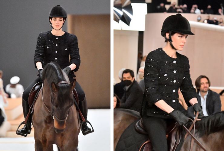 Charlotte Casiraghi a cavallo 