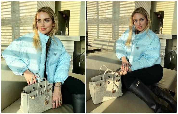 Chiara Ferragni moda piumino inverno